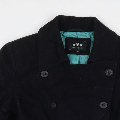 Womens UK Size 14 Marks and Spencer Black Parka Coat