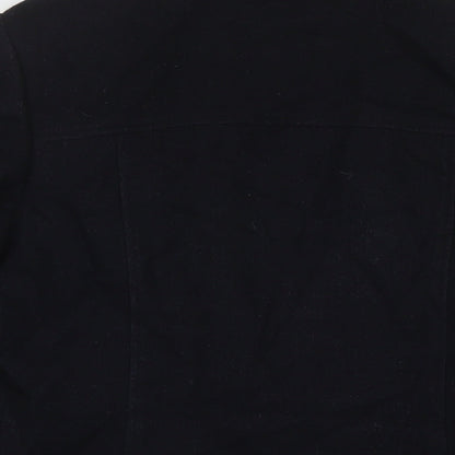 Womens UK Size 14 Marks and Spencer Black Parka Coat
