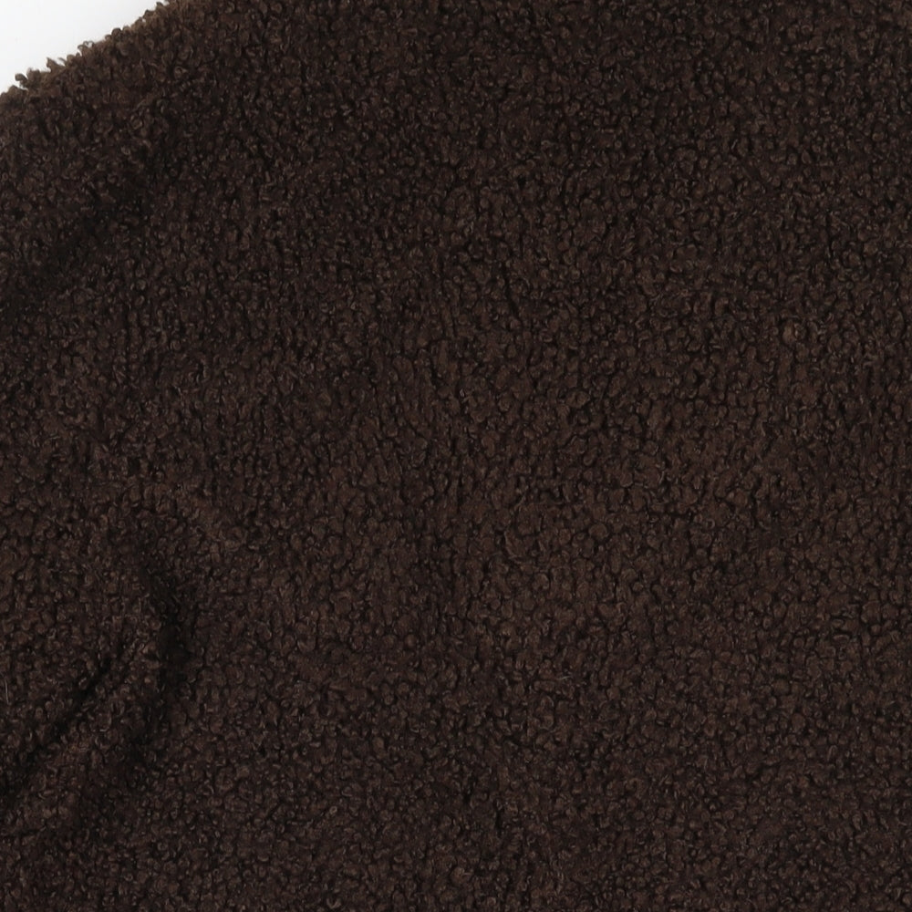 Womens UK Size 14 Marks and Spencer Brown Overcoat