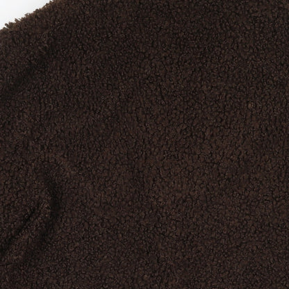 Womens UK Size 14 Marks and Spencer Brown Overcoat