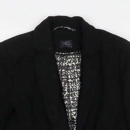 Womens UK Size 10 Marks and Spencer Black Jacket
