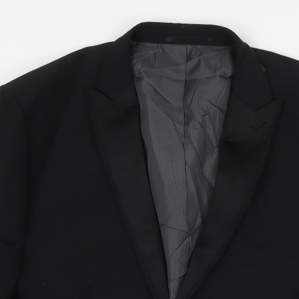 Mens UK Size 40 NEXT Regular Black Suit Jacket
