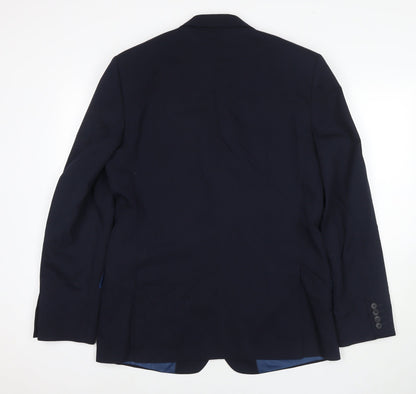 Mens UK Size 42 Marks and Spencer Regular Blue Suit Jacket