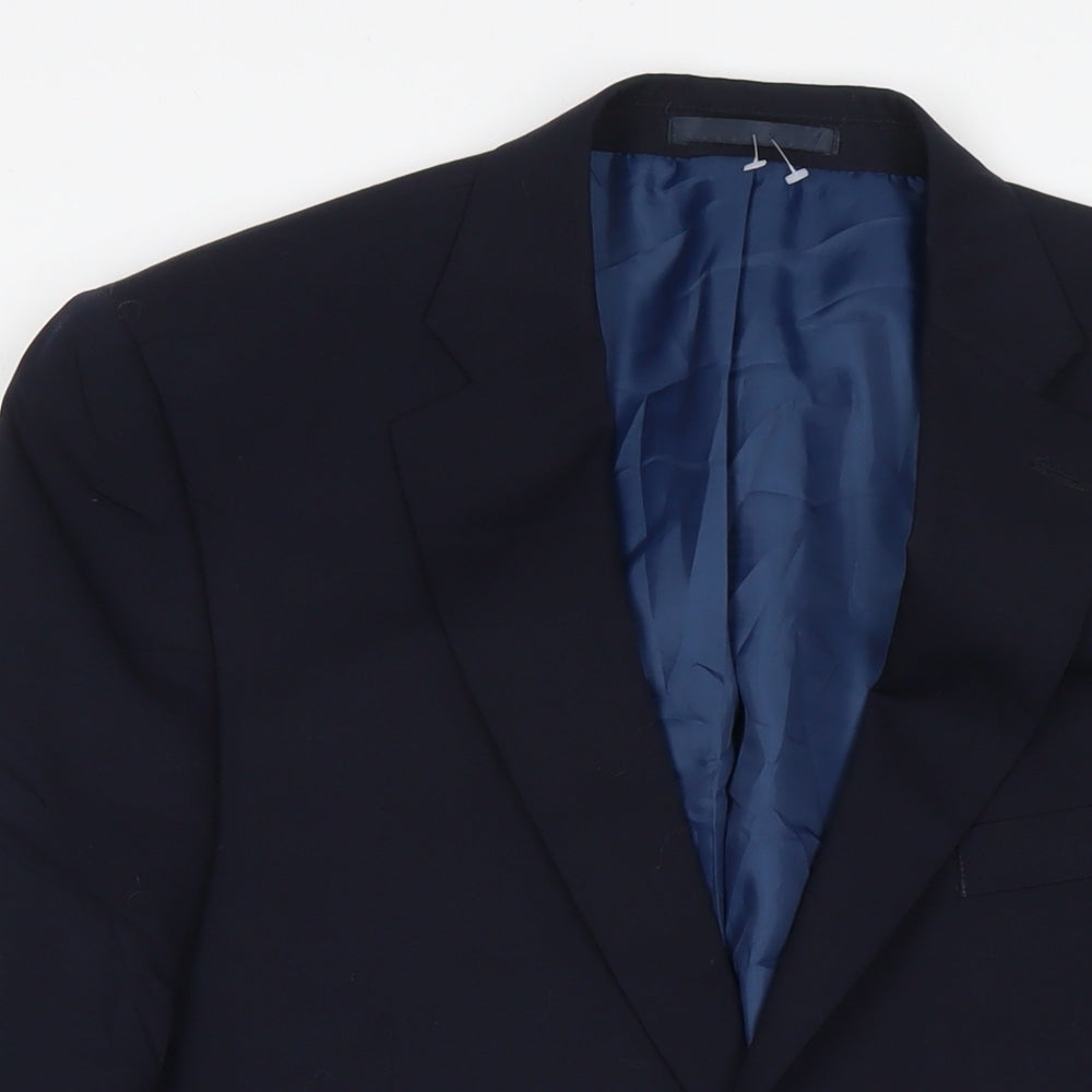 Mens UK Size 42 Marks and Spencer Regular Blue Suit Jacket