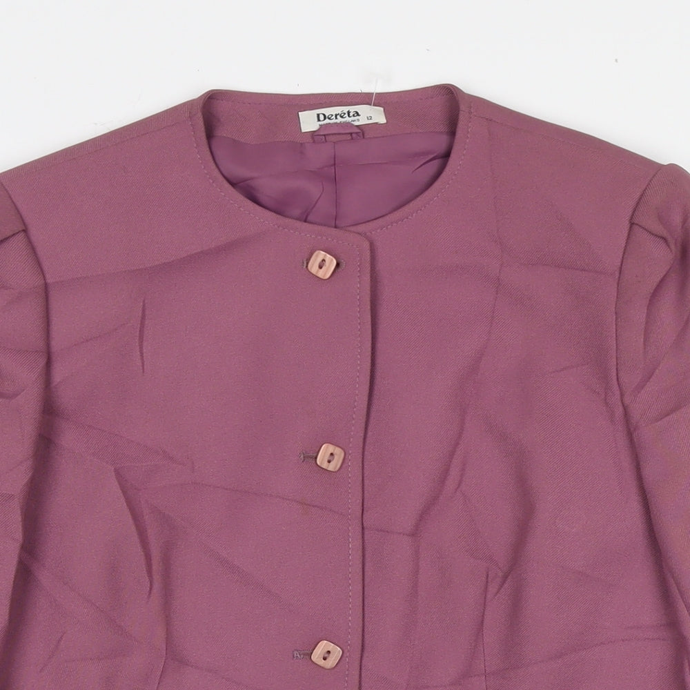 Womens UK Size 12 Dereta Purple Jacket