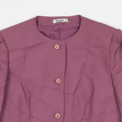 Womens UK Size 12 Dereta Purple Jacket