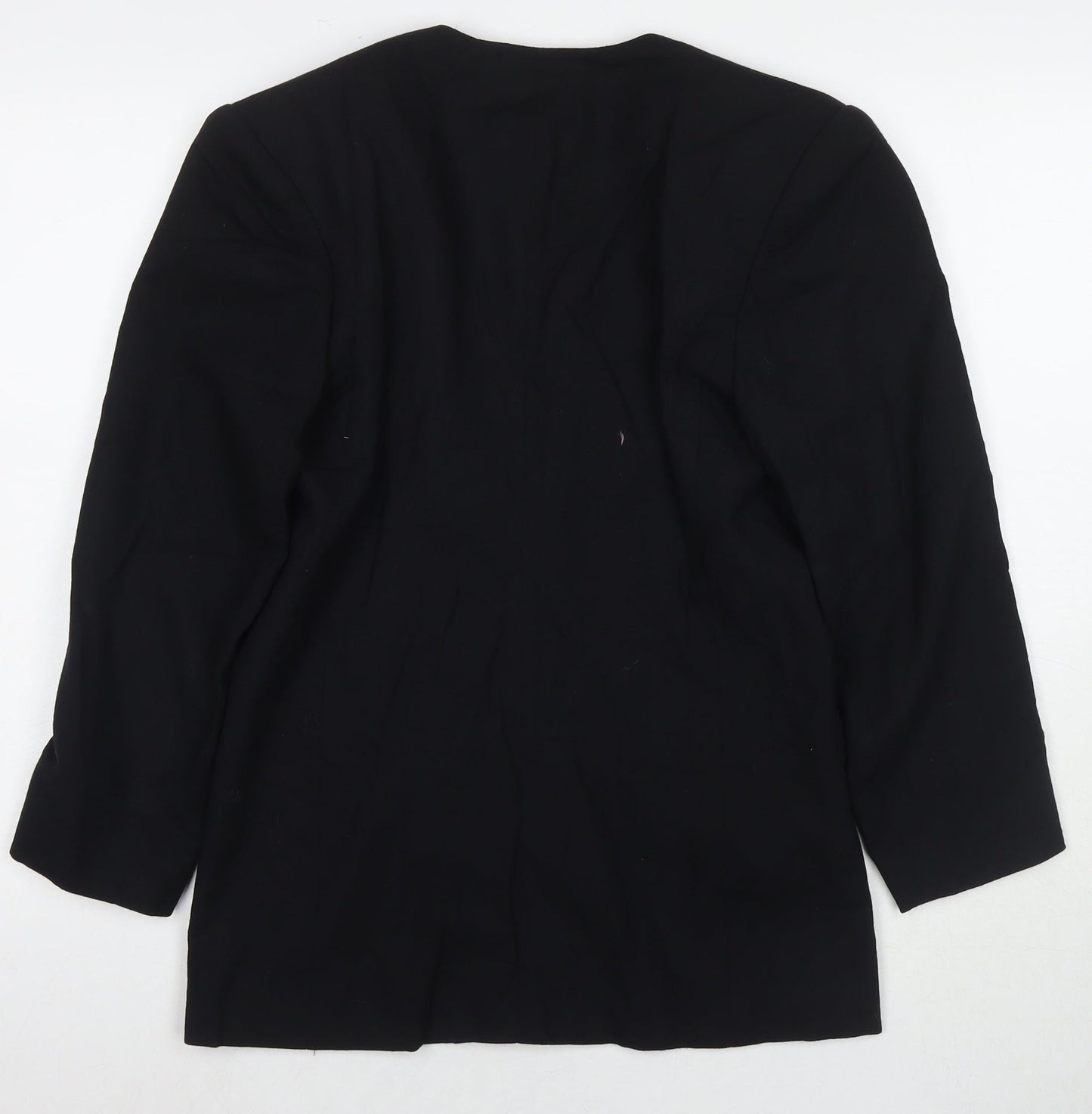 Braemar Womens Black Jacket Blazer Size 8 Button