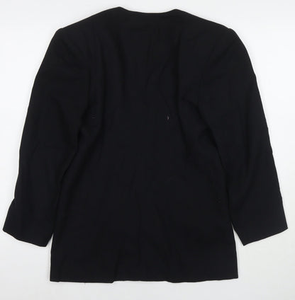 Braemar Womens Black Jacket Blazer Size 8 Button