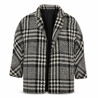 Womens UK Size M Mango Black Overcoat