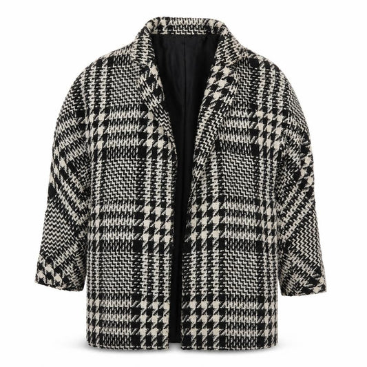 Womens UK Size M Mango Black Overcoat