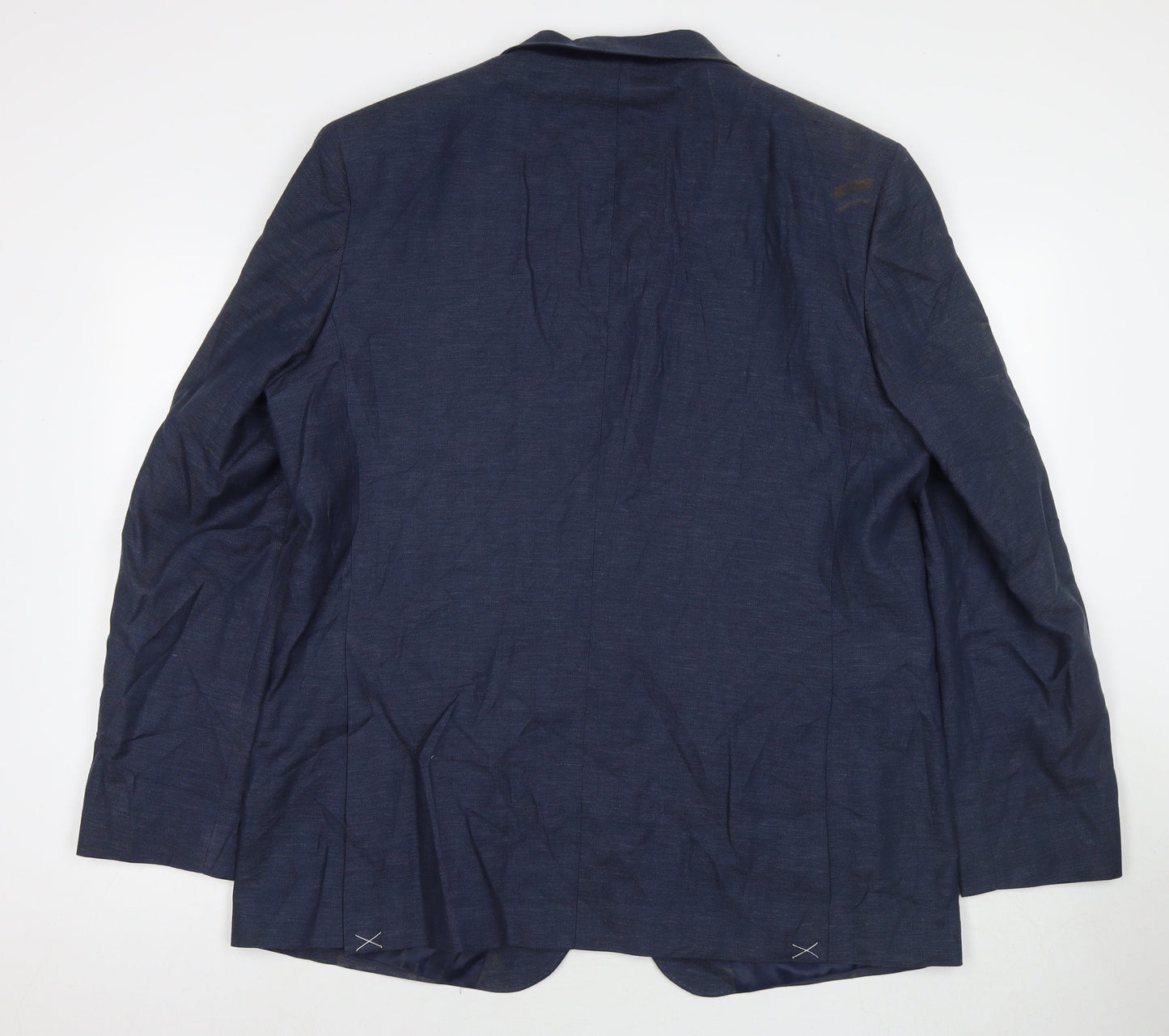 Mens UK Size 46 Marks and Spencer Regular Blue Suit Jacket