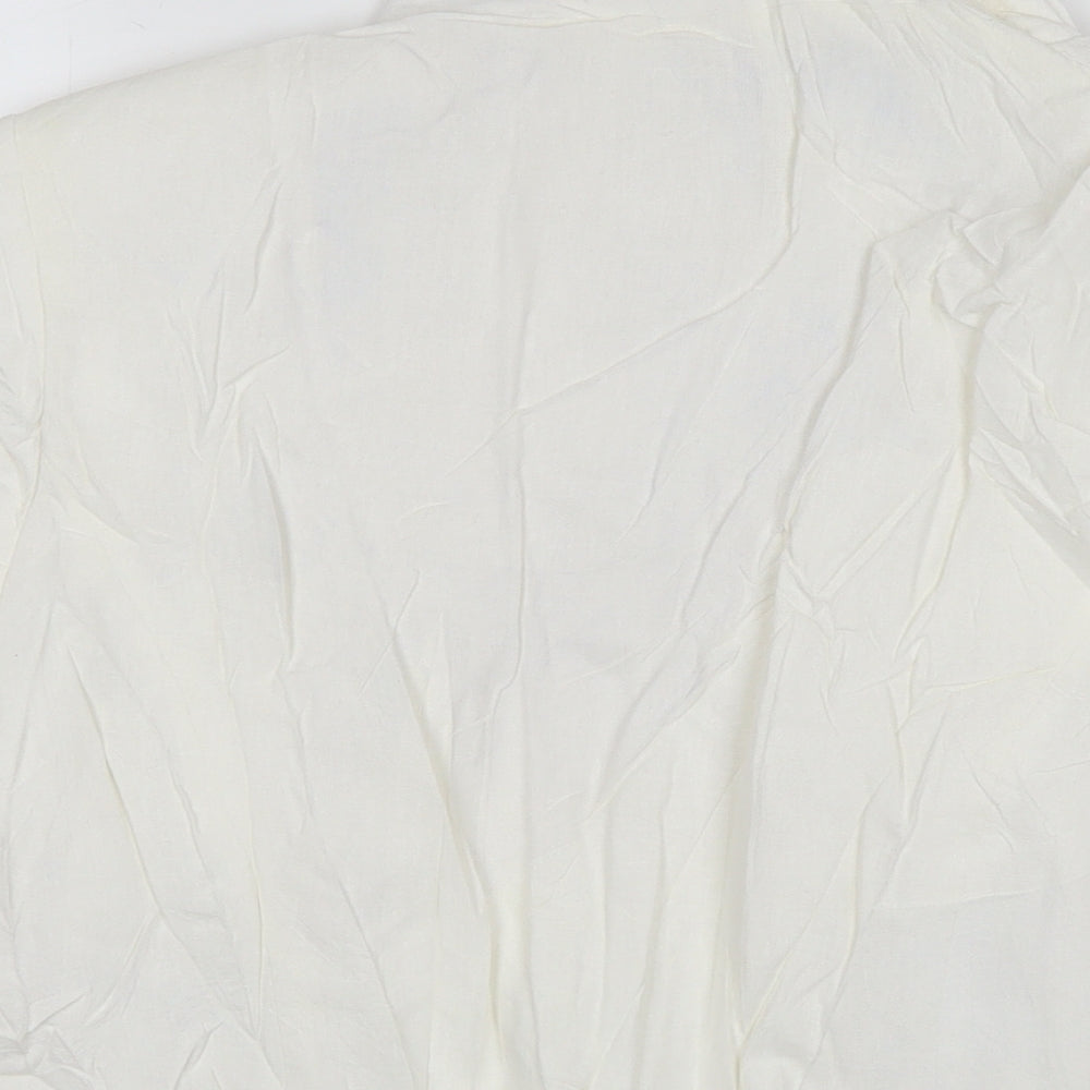 Womens UK Size 14 Bonmarché White Kimono Coat