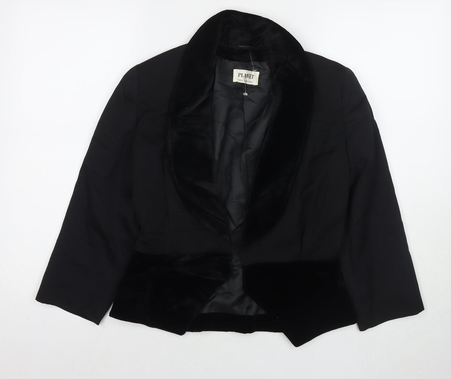 Planet Womens Black Jacket Blazer Size 10