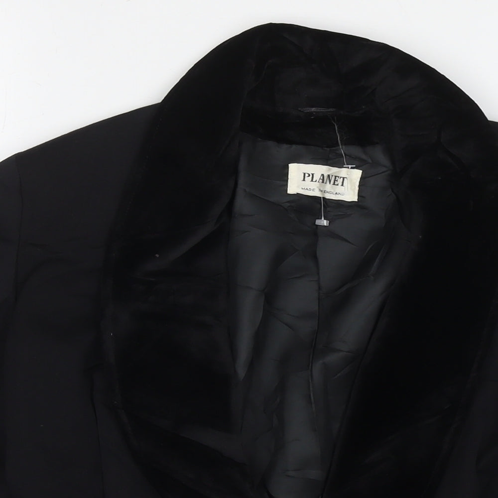 Planet Womens Black Jacket Blazer Size 10