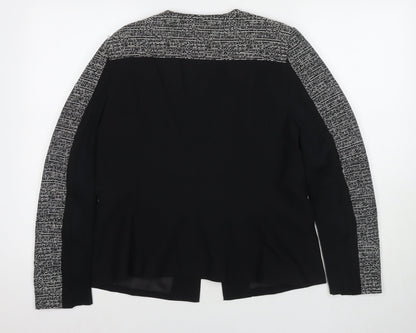 French & Jones Womens Black Kimono Blazer Size 16