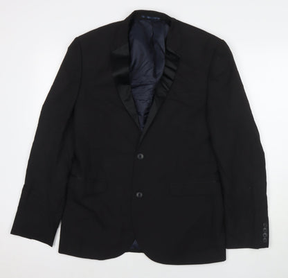 Mens UK Size 40 NEXT Regular Black Suit Jacket