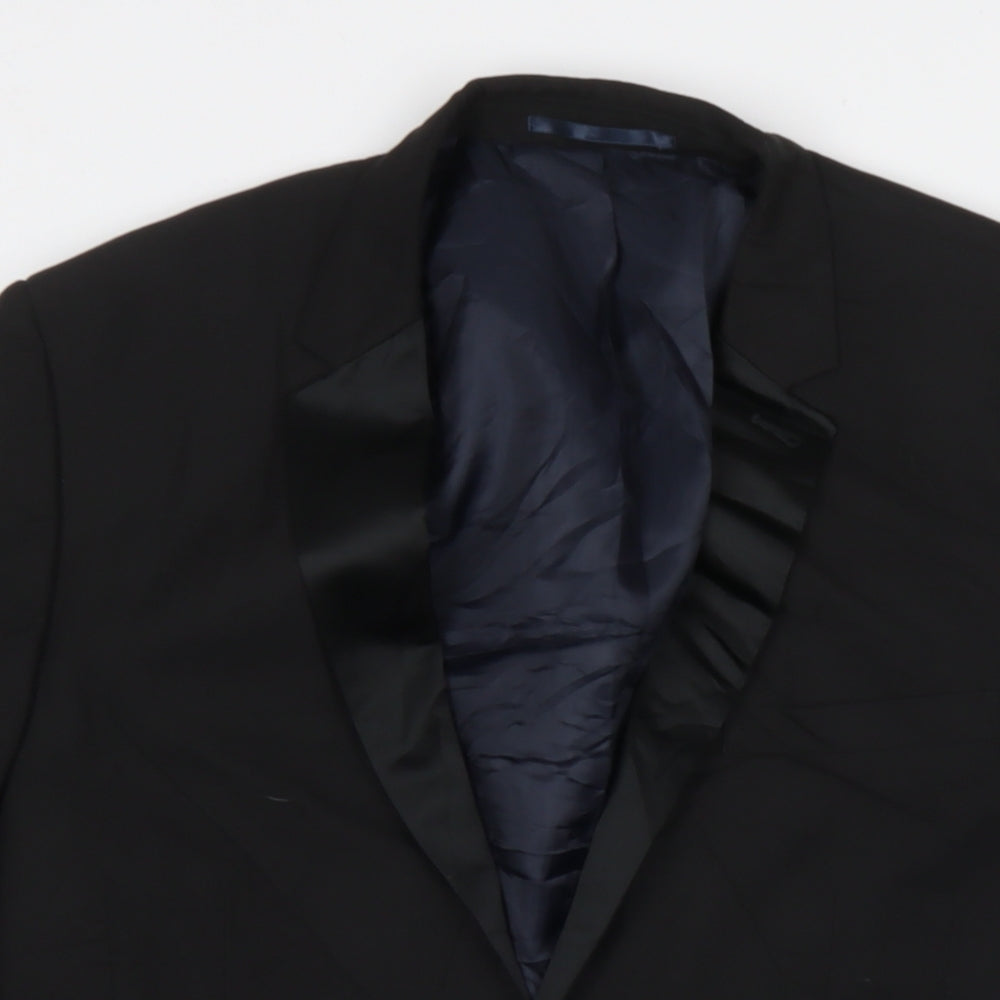 Mens UK Size 40 NEXT Regular Black Suit Jacket