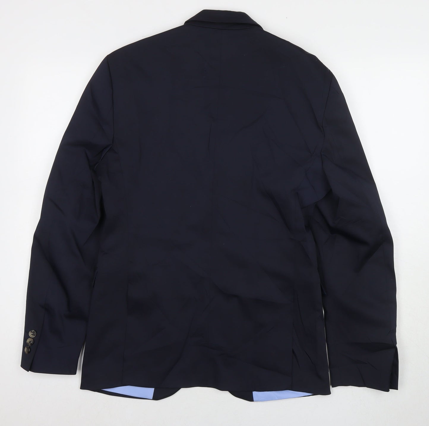 Mens UK Size 38 Zara Regular Blue Suit Jacket