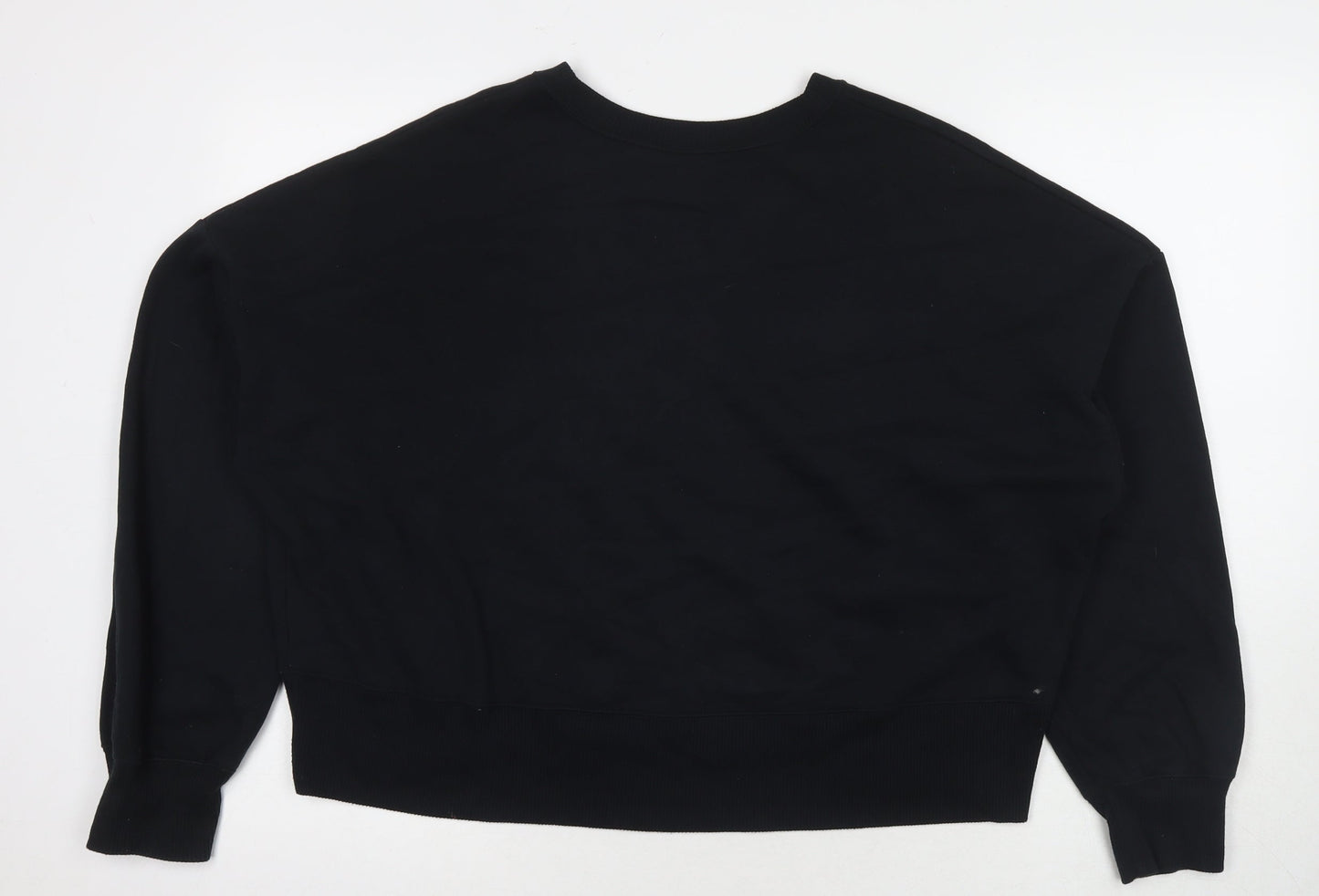Hollister Womens Black Cotton Pullover Sweatshirt Size M Pullover