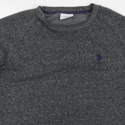 US Polo Assn. Mens Grey Cotton Pullover Sweatshirt Size XS