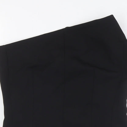 Zara Womens Black Polyester Basic Blouse Size M Off the Shoulder - Evening Wear
