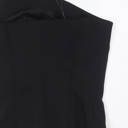 Zara Womens Black Polyester Basic Blouse Size M Off the Shoulder - Evening Wear