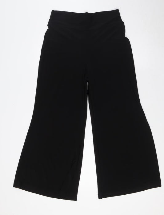 Womens UK Size 10 Marks and Spencer Regular Fit  Black Trousers