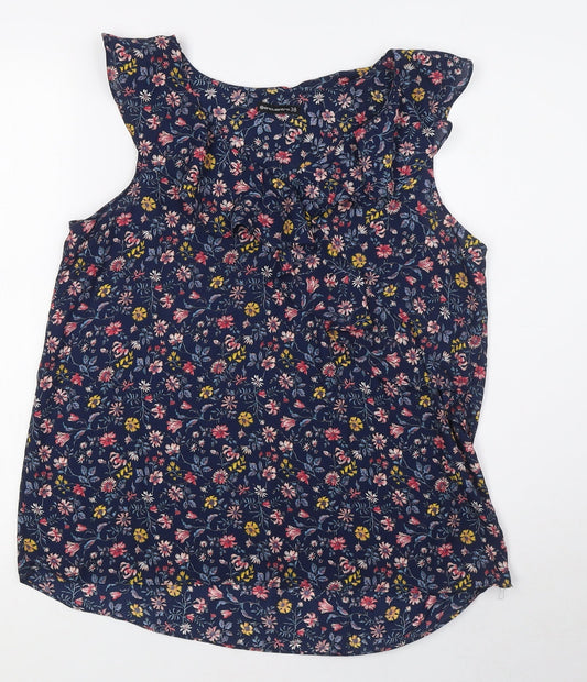 Womens UK Size 10 Encuentro Multicoloured Basic Blouse