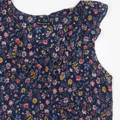 Womens UK Size 10 Encuentro Multicoloured Basic Blouse