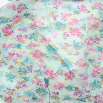 Womens UK Size XL Zara Multicoloured Basic Blouse