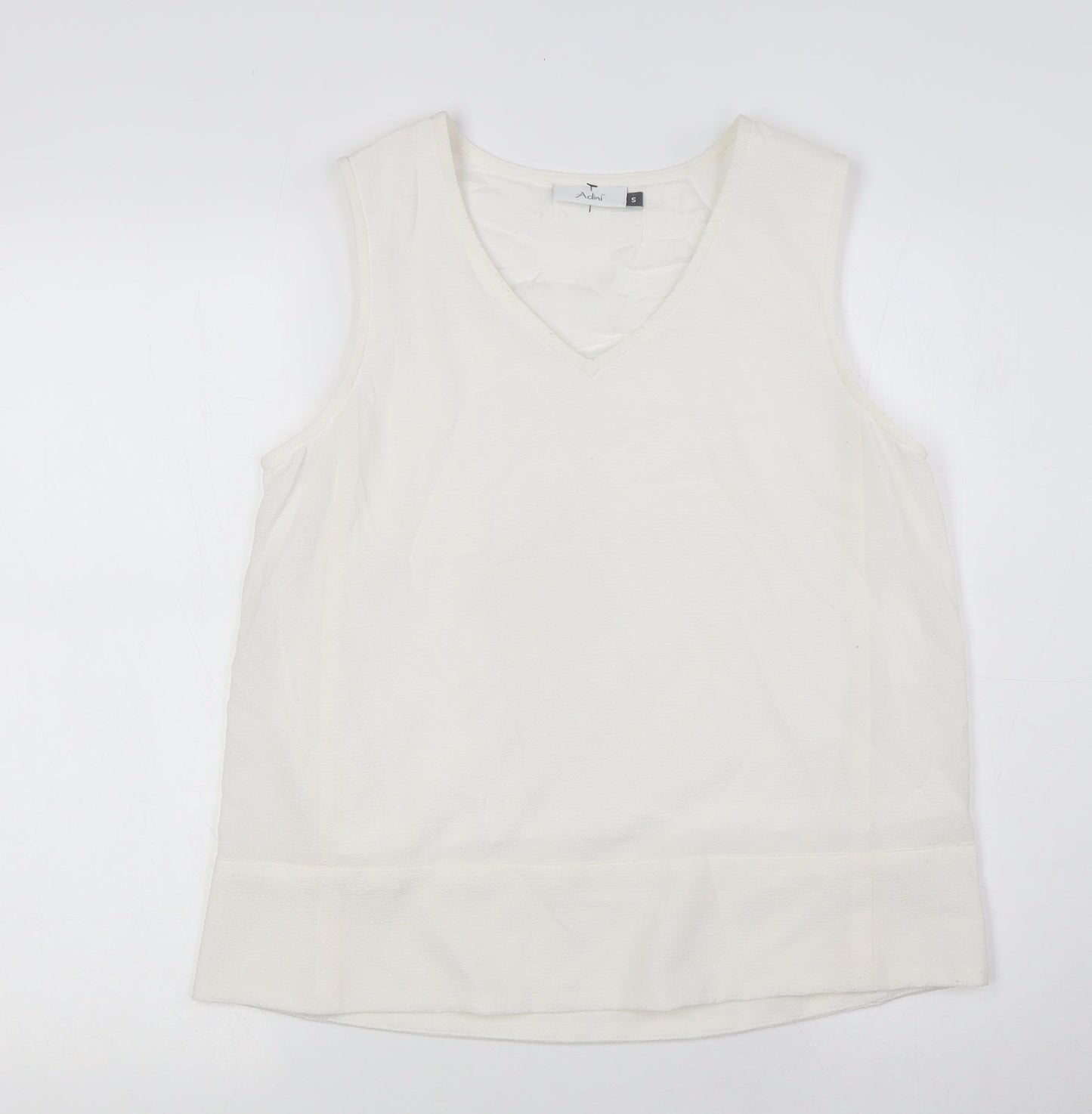 Womens UK Size S Adini Ivory Basic Blouse
