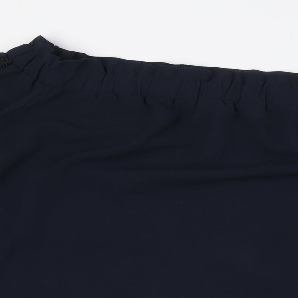 Womens UK Size 16 NEXT Blue Basic Blouse
