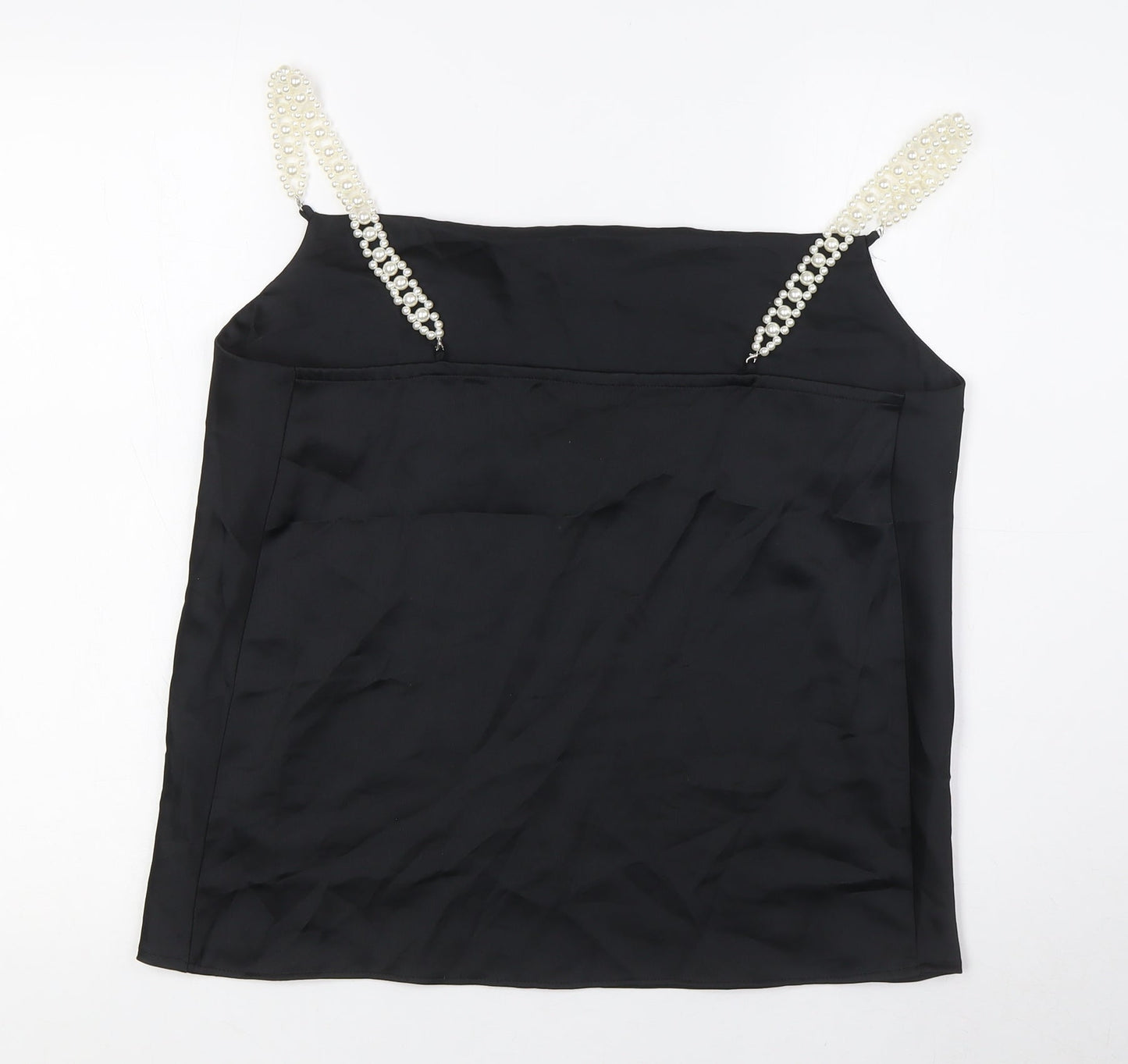Womens UK Size 12 River Island Black Camisole Blouse