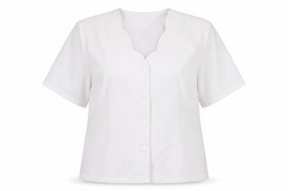 Womens UK Size 22 Afibel White Basic Blouse
