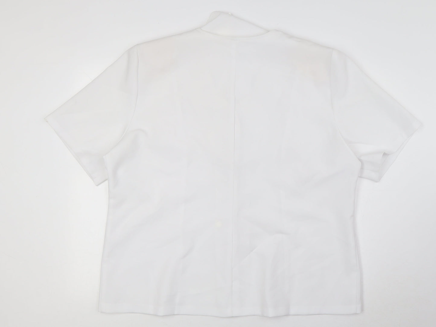 Womens UK Size 22 Afibel White Basic Blouse