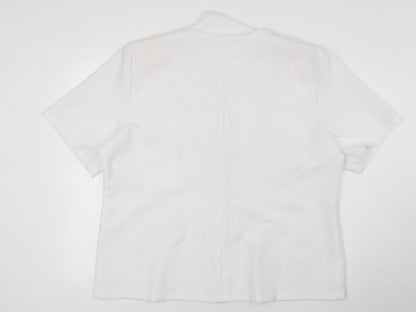 Womens UK Size 22 Afibel White Basic Blouse