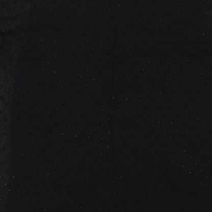 Womens UK Size 10 Roman Black Basic T-Shirt