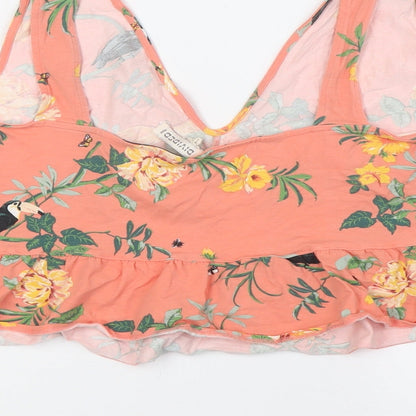 Womens UK Size XL Divided by H&M Multicoloured Cropped Tank