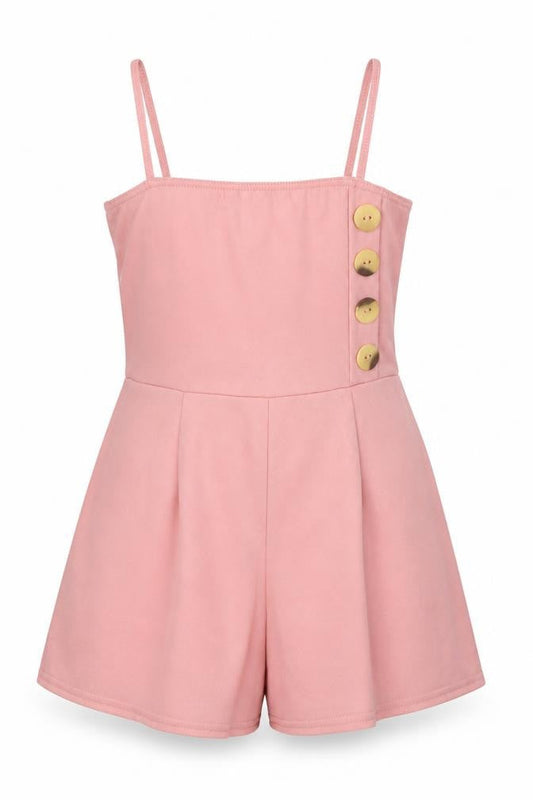 Womens UK Size 8 Boohoo One-Piece Pink Playsuit