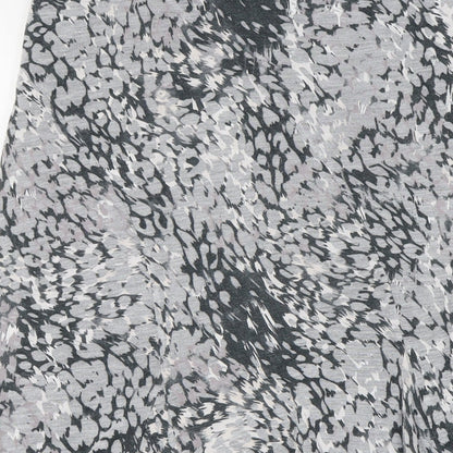 Per Una Womens Grey Polyester A-Line Skirt Size 14