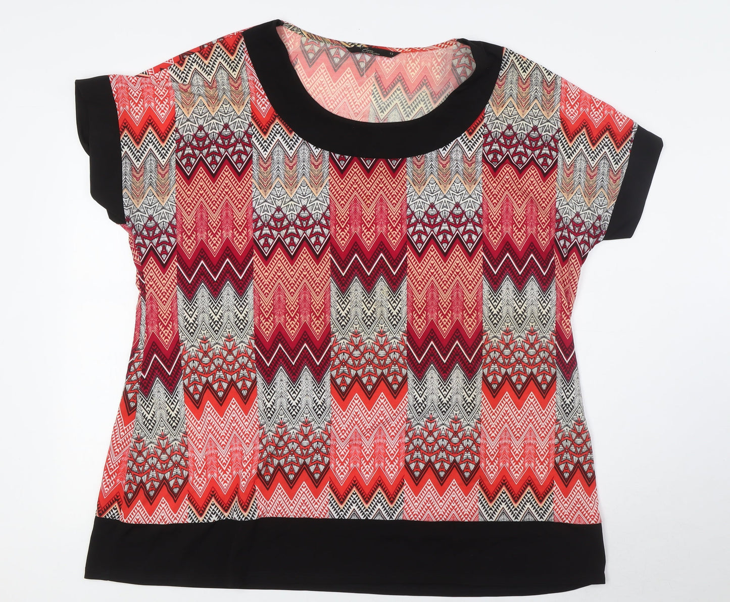 Womens UK Size 22 BM Multicoloured Basic T-Shirt