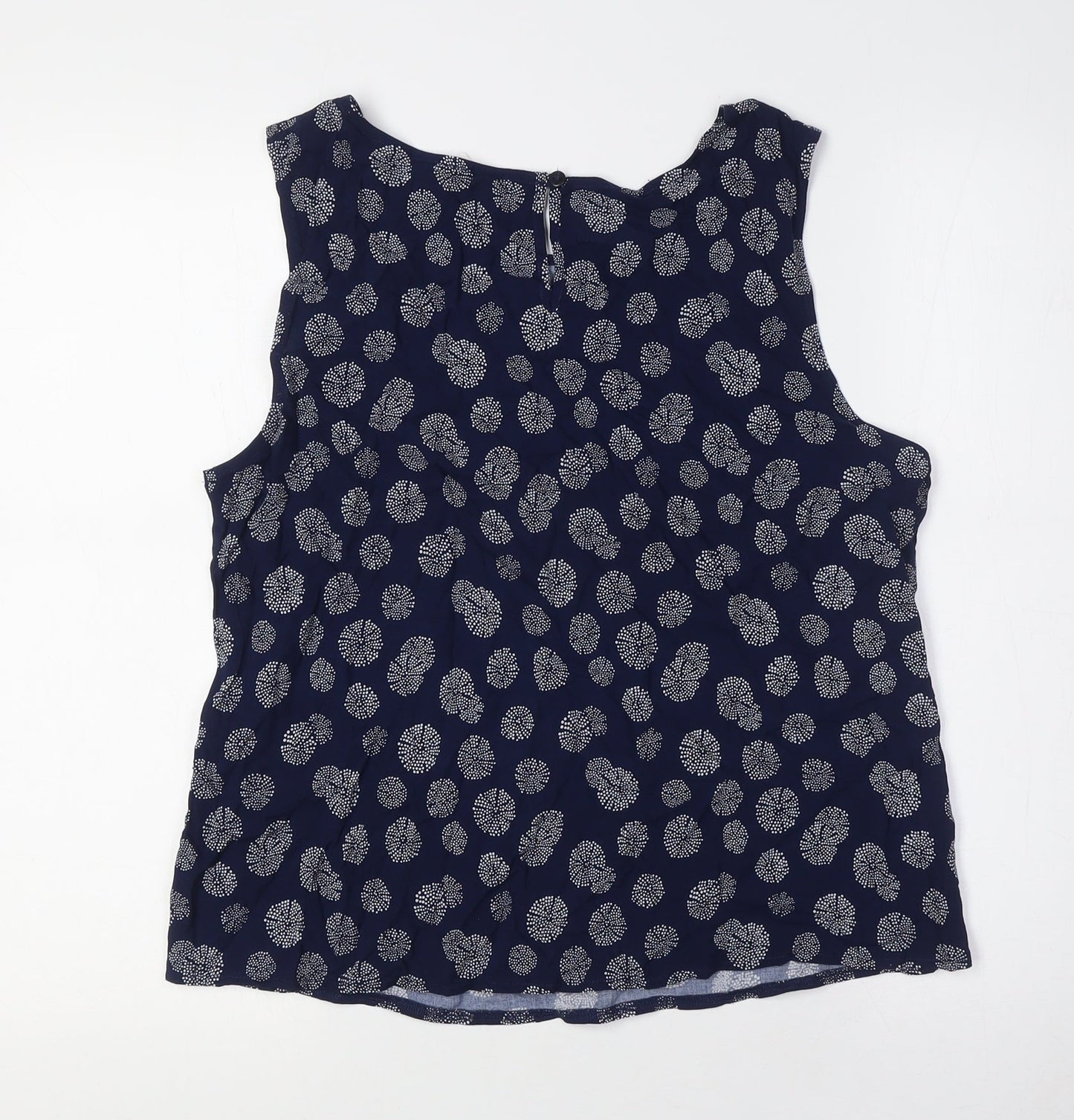 Womens UK Size 12 Classic Blue Camisole Blouse