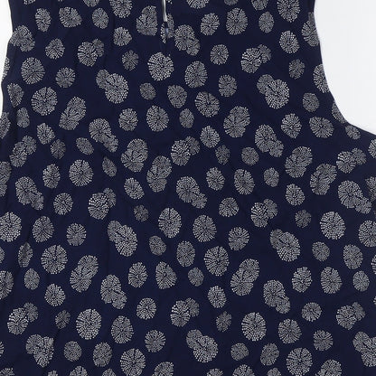 Womens UK Size 12 Classic Blue Camisole Blouse