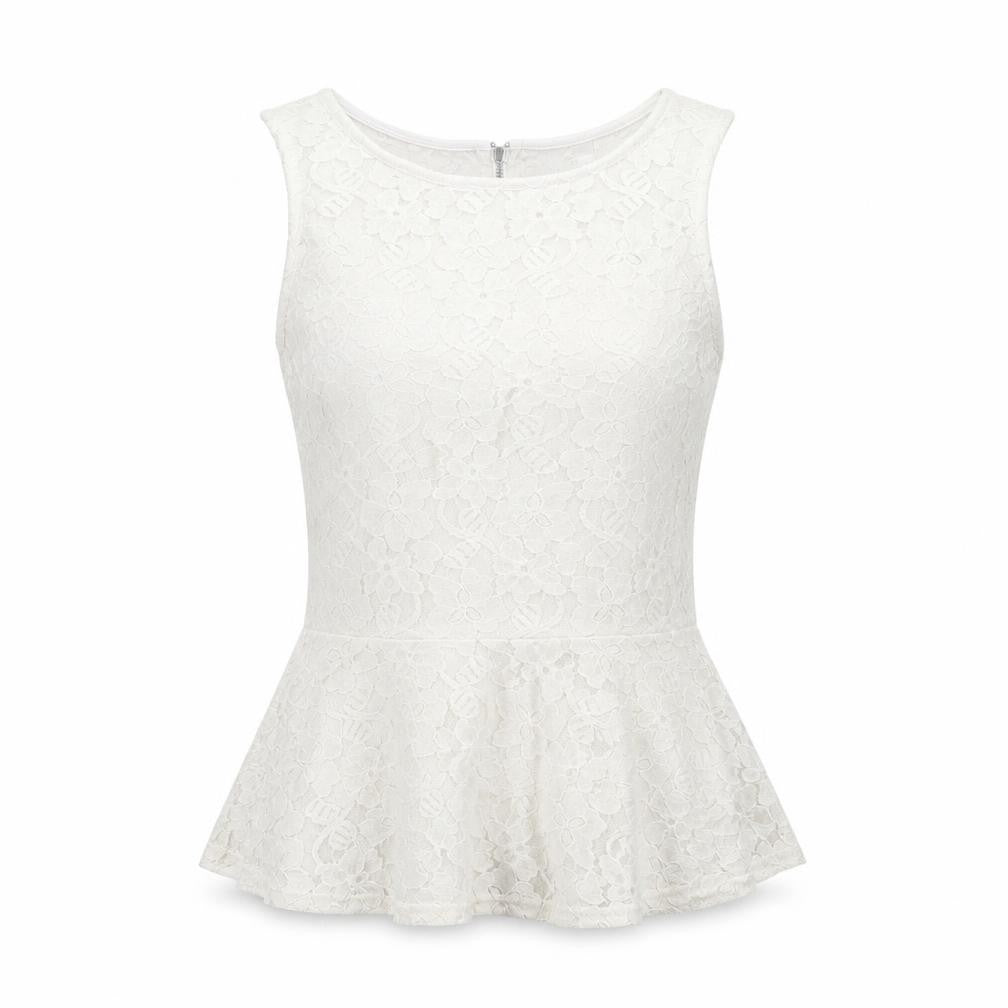 Womens UK Size S H&M White Basic T-Shirt