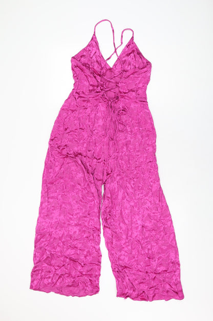Womens UK Size 12 ASOS One-Piece Pink Jumpsuit