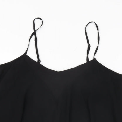 Womens UK Size M VILA Black Camisole T-Shirt