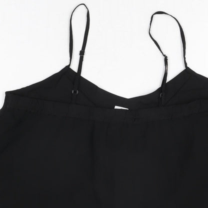 Womens UK Size M VILA Black Camisole T-Shirt