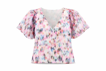 Womens UK Size 10 Damsel in a Dress White Basic Blouse