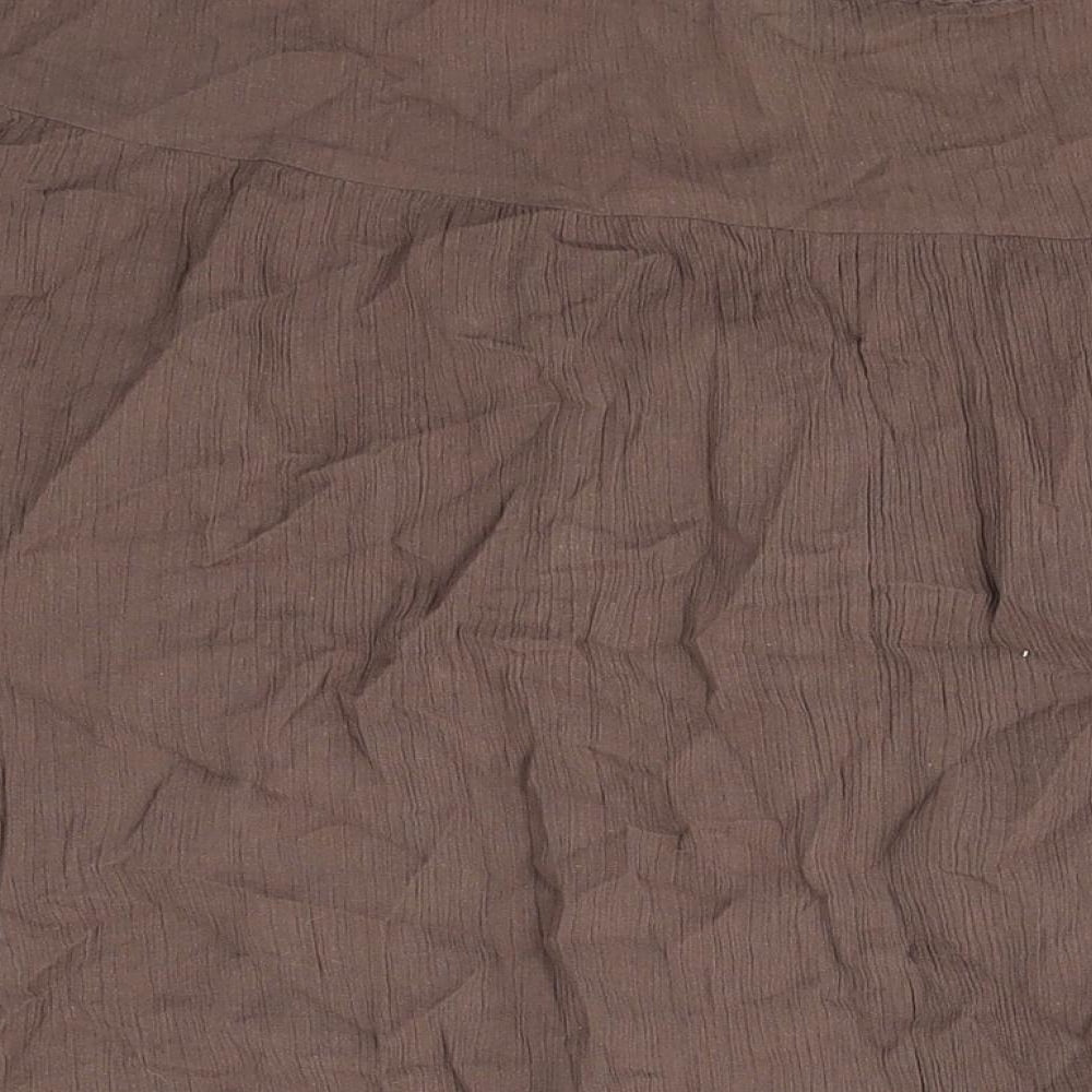 Classics Womens Brown Cotton Swing Skirt Size 20