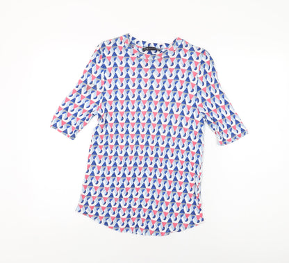 Womens UK Size 12 Marks and Spencer Multicoloured Basic T-Shirt